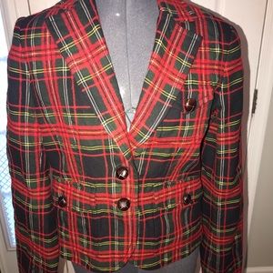 J.CREW Flannel Plaid Blazer - Size 4